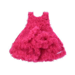 HnH Marketing Turkish Sultan Frill Fairy Fancy Frock For Women-Red-8-12 Months