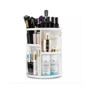 Easy Shop 360 Rotating Storage Box For Cosmetics Transparent