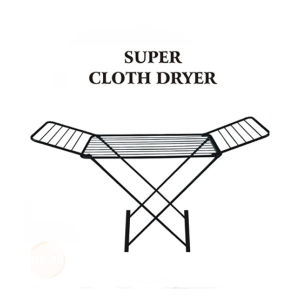 Easy Shop Color Coated Folding Cloth Drying Rack Black
