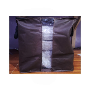 Easy Shop Foldable Clothes Organizer Bag For Carrying Brown