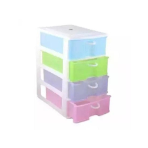Easy Shop MultiColor 3 Step Plastic Drawer