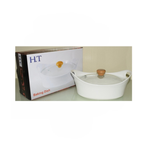 Easy Shop Serving Dish With Glass Lid