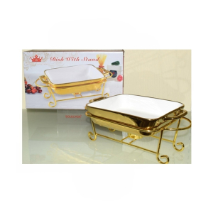 Easy Shop Serving Dish With Stand - 2Pcs