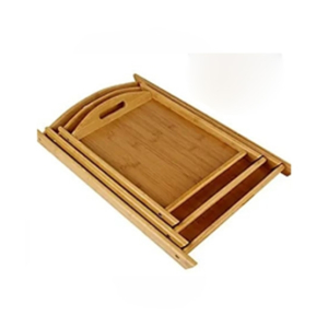 Easy Shop Wooden Serving Tray Pack Of 3