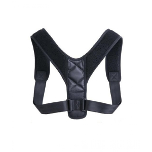 Easy Shop Posture Corrector Shoulder Belt For Unisex Black