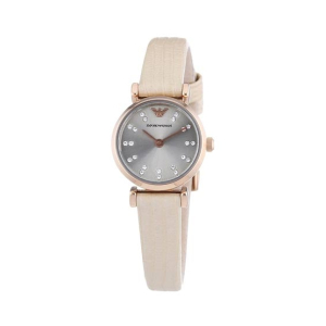 Emporio Armani Leather Women's Watch Beige (AR1687)