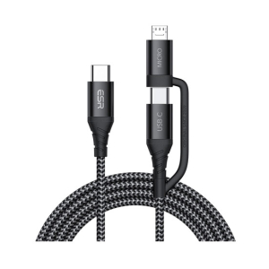ESR 2-in-1 Micro USB And USB-C Charging Cable