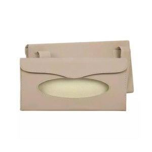 G-Mart PU Leather Car Tissue Box Beige