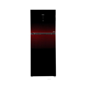 Haier Glass Door Inverter Freezer-On-Top Refrigerator 13 Cu Ft (HRF-368 IPB)