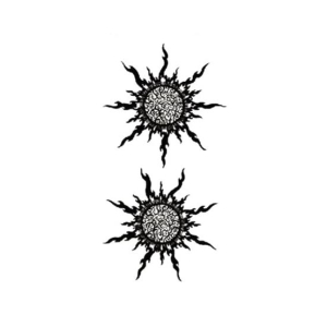 Ferozi Traders Flower Design Temporary Tattoo Sticker