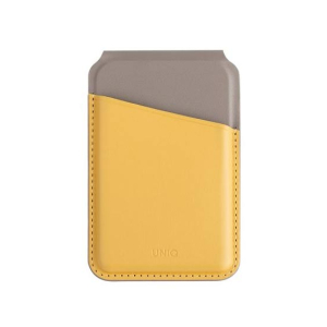 Uniq Lyden MagSafe Magnetic Phone Stand and Card Holder Yellow