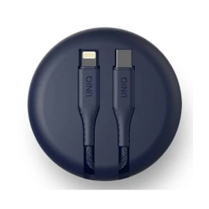 Uniq Halo USB-C to Lightning Smart Cable Organiser Blue