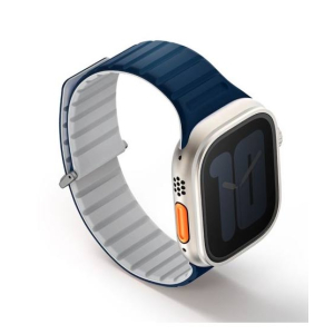 Uniq Revix Evo Magnetic Strap For Apple Watch Series 1-8 Royal Blue/Chalk