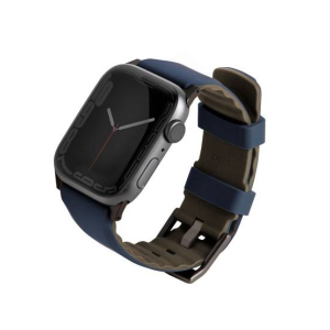 Uniq Linus Airosoft Silicone Strap For Apple Watch Series 1-8 Nautical Blue