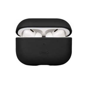 Uniq Terra Genuine Leather Case For AirPods Pro 2nd Gen (2022) Dallas Black