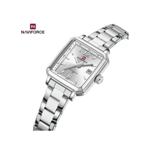 Naviforce Square Class Edition Watch For Women Silver (NF-9252l-7)