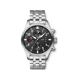 IWC Pilots Chronograph Men's Watch Silver (IW377704)