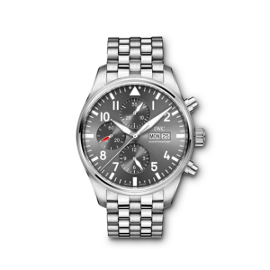 IWC Pilots Chronograph Spitfire Men's Watch Silver (IW377719)