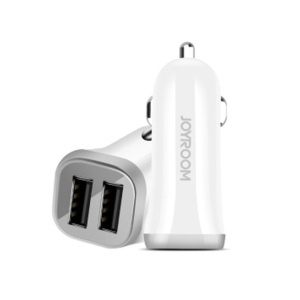 Joyroom Dual Port USB Car Charger White (C-M216)