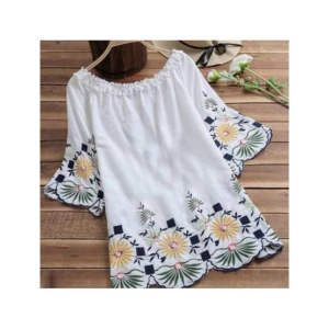 Khareed Express Stitched Kurti For Women White (0031)