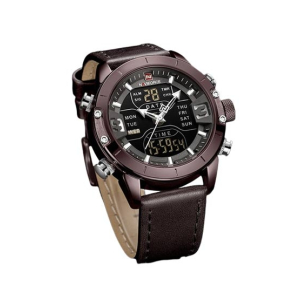 Naviforce Dual Time Edition Men's Watch Brown (NF-9153-6)