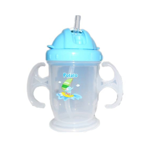 Komfy Straw Cup Water Bottle For Kid's (KBW006)-Pink
