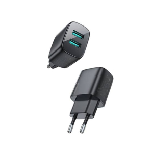 Joyroom 12W Dual Ports Mini Fast Charger Black (L-2A123)
