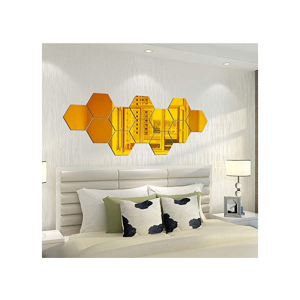 LookNBuy Acrylic Hexagon Wall Decor Mirror - Large (0090)
