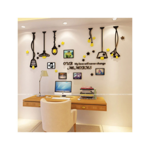 LookNBuy Our Memories Acrylic Wall Art (0033)-Yellow