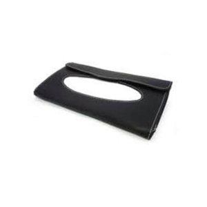 M.Mart Car PU Leather Tissue Box - Black