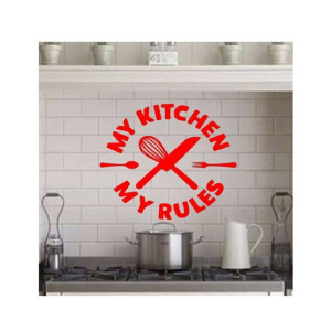 Madina Traders My Kitchen My Rules Kitchen Wall Sticker