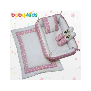 Maguari Baby Bed Set 5 Pcs Pink (0535)