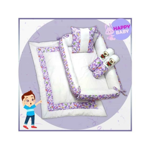 Maguari Baby Bed Set 5 Pcs Purple (0534)