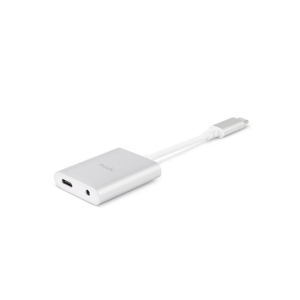 Moshi USB-C Digital Audio Adapter with Charging Silver (99MO084249)
