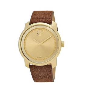 Movado Bold Stainless Steel Men's Watch Cognac (3600449)