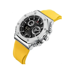 Naviforce Dual Time Edition Watch For Men Yellow (NF-9216t-5)