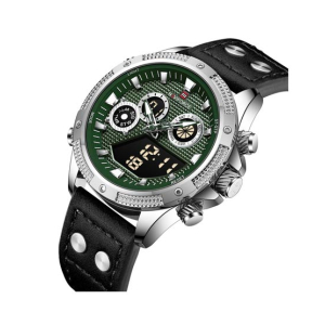 Naviforce Dual Time Exclusive Edition Watch For Men Black (Nf-9224-7)