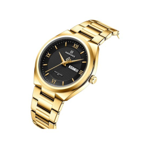 Naviforce Day & Date Edition Watch For Men - Golden (Nf-8030-1)