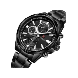 Naviforce Chronograph Luxury Edition Watch For Men - Black (NF-9089-2)