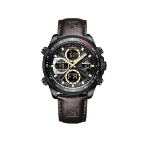 NaviForce Dual Time Exclusive Men's Watch Brown (NF-9197-2)