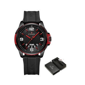 Naviforce Day & Date Edition Watch For Men - Black (NF-9215t-4)