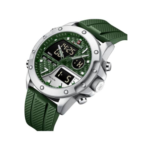 Naviforce Dual Time Edition Watch For Men - Green (NF-9221-6)