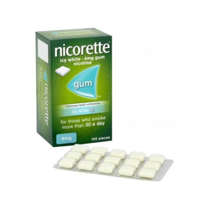 Nicorette Nicotine Gum Icy White 4MG - 105 Pieces