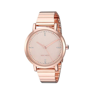 Nine West Crystal Accented Bracelet Women's Watch Rose Gold (NW/2278RGRG)