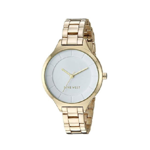 Nine West Women's Watch Gold (NW/2224WTGP)