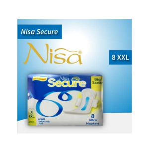 Nisa Secure Sanitary Pads 8 Pieces (XXL)