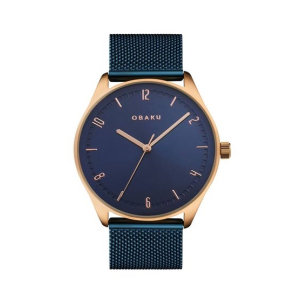 Obaku Ager Ocean Men's Watch Blue (V235GXVLML)