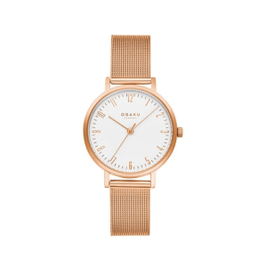 Obaku Brink Lille Rose Women's Watch Rose Gold (V248LXVIMV)