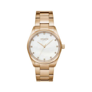 Obaku Chili Fuchsia Watch For Women's Rose Gold (V263LXVWSV)