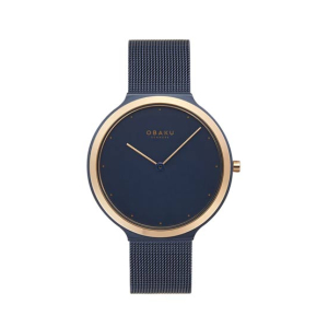 Obaku Satin Lille Ocean Watch For Women's Dark Blue (V269LXSLML)